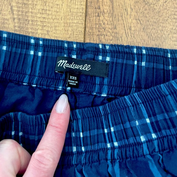 Madewell Pull-On Midi Skirt in
Shibori Indigo Plaid - Picture 9 of 9